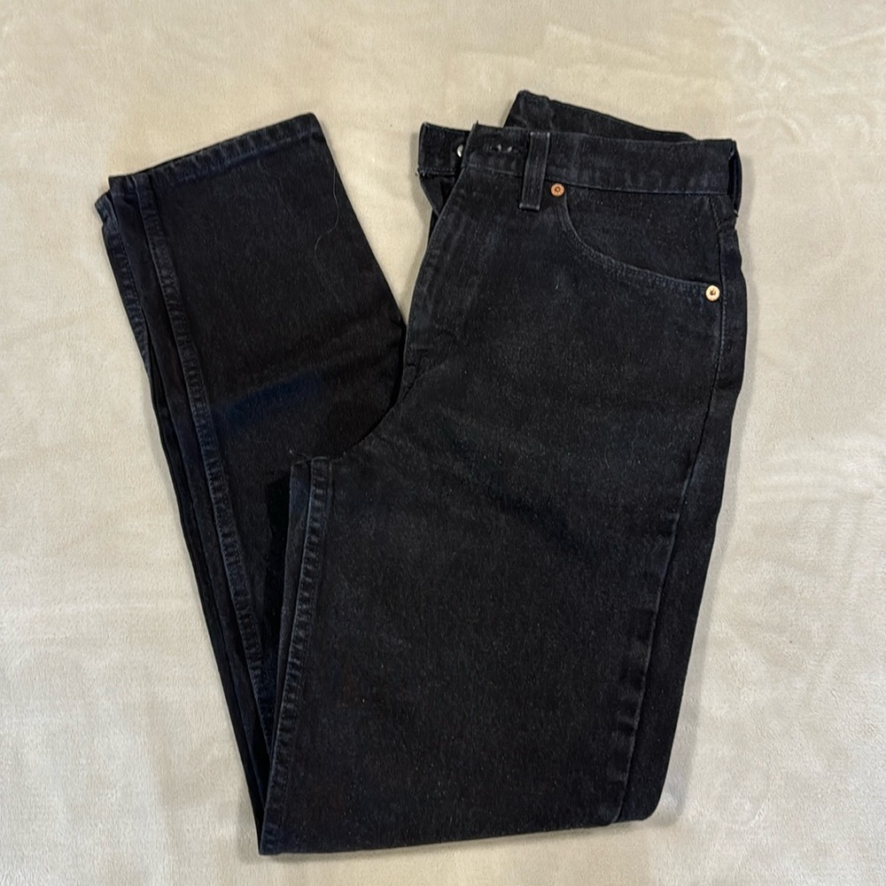 Vintage Levi’s jeans Levis USA made High rise Black demin